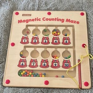 Lakeshore Magnetic Counting Maze - Multicolor Gumballs Preschool Educational Toy
